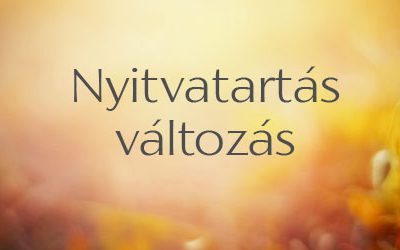 Augusztus 31-től változik a miserend és a plébánia nyitvatartása