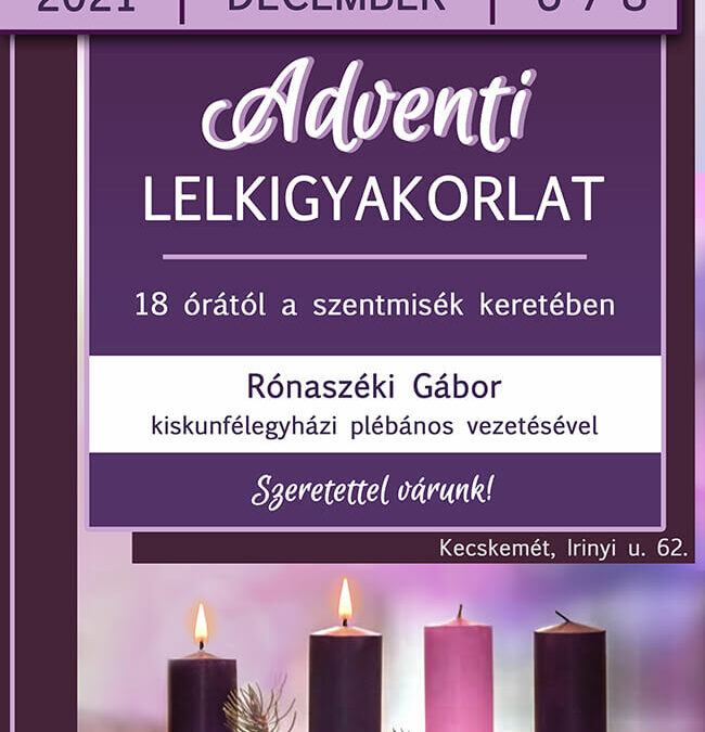 Adventi lelkigyakorlat 2021.